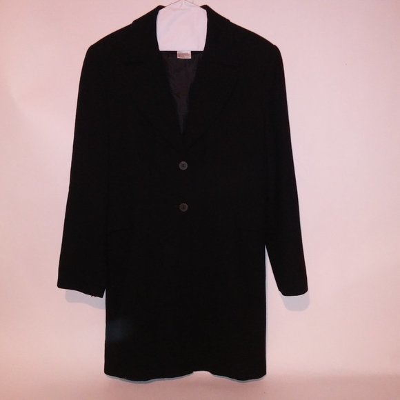 Larry Levine Suit Jacket Pants‎ Blazer & Slacks Size 8 Womens Black Solid - Picture 3 of 16